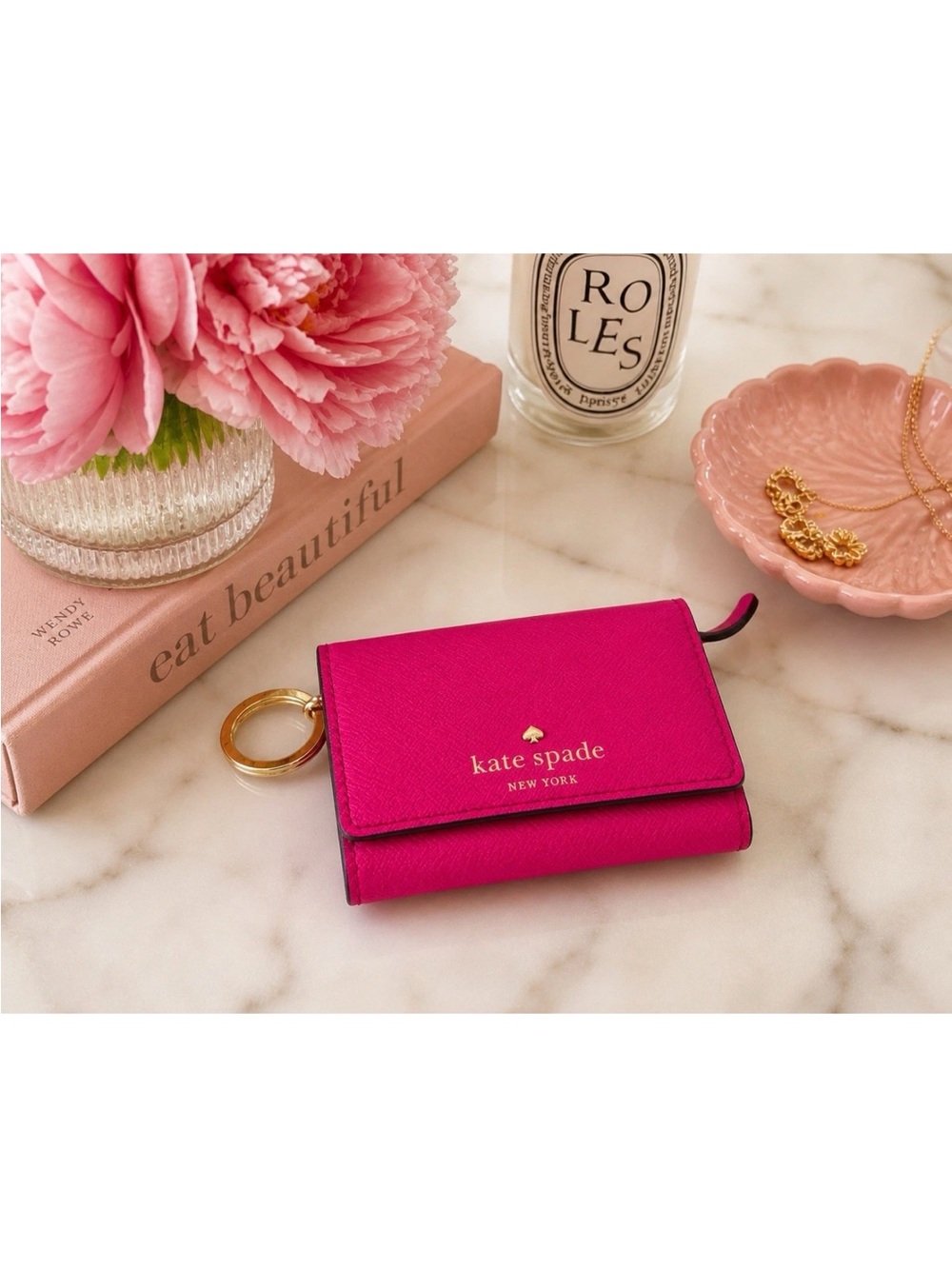 Kate Spade New York Hot Pink Wristlet Wallet Barbiecore Y2K